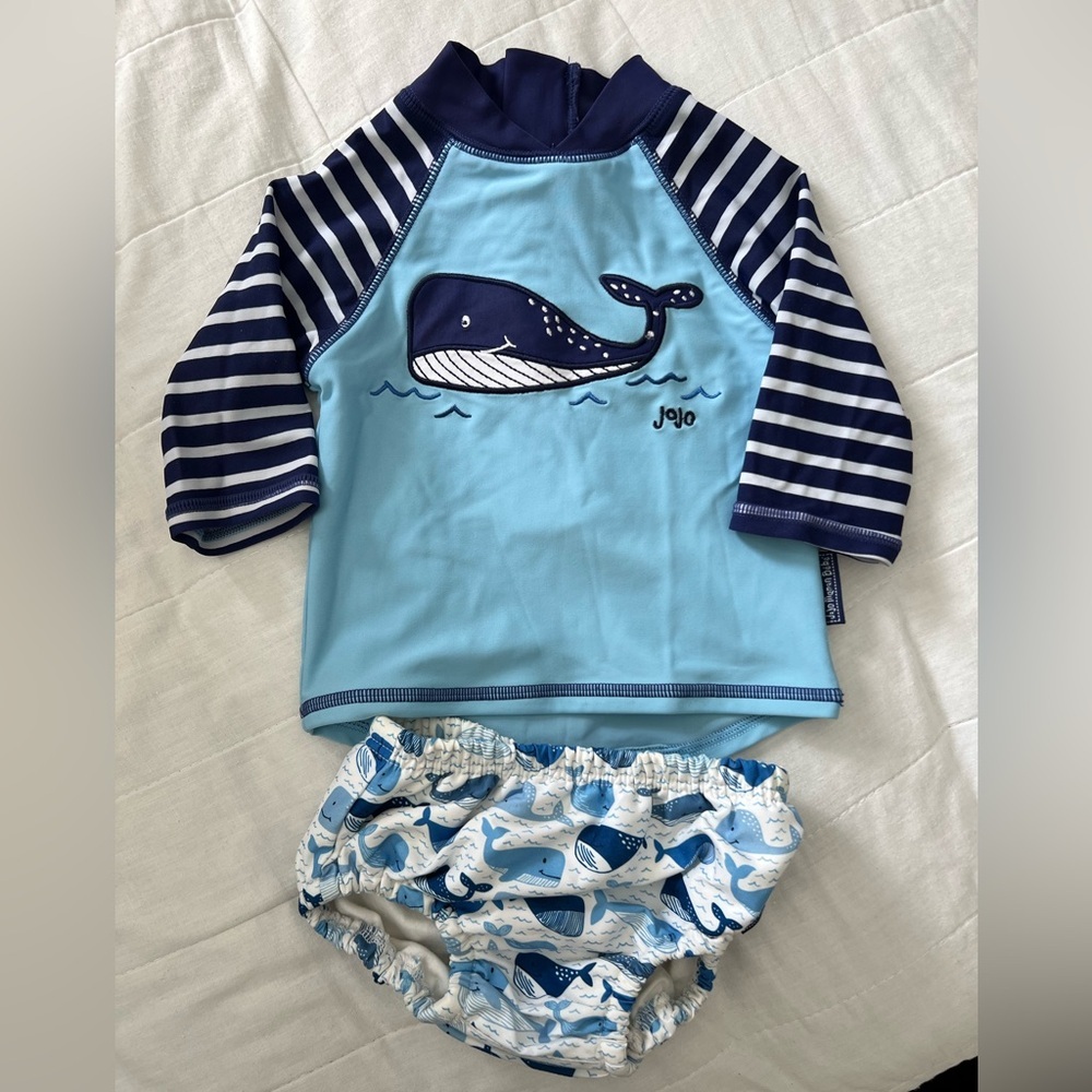 Jojo Maman: Baby Swim Outfit: Size 0-6m